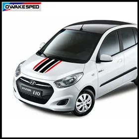 Наклейка на боковую юбку автомобиля s для hyundai i10- гоночный спортивный стиль полосы Авто тела индивидуальные наклейки Наклейка на городскую машину