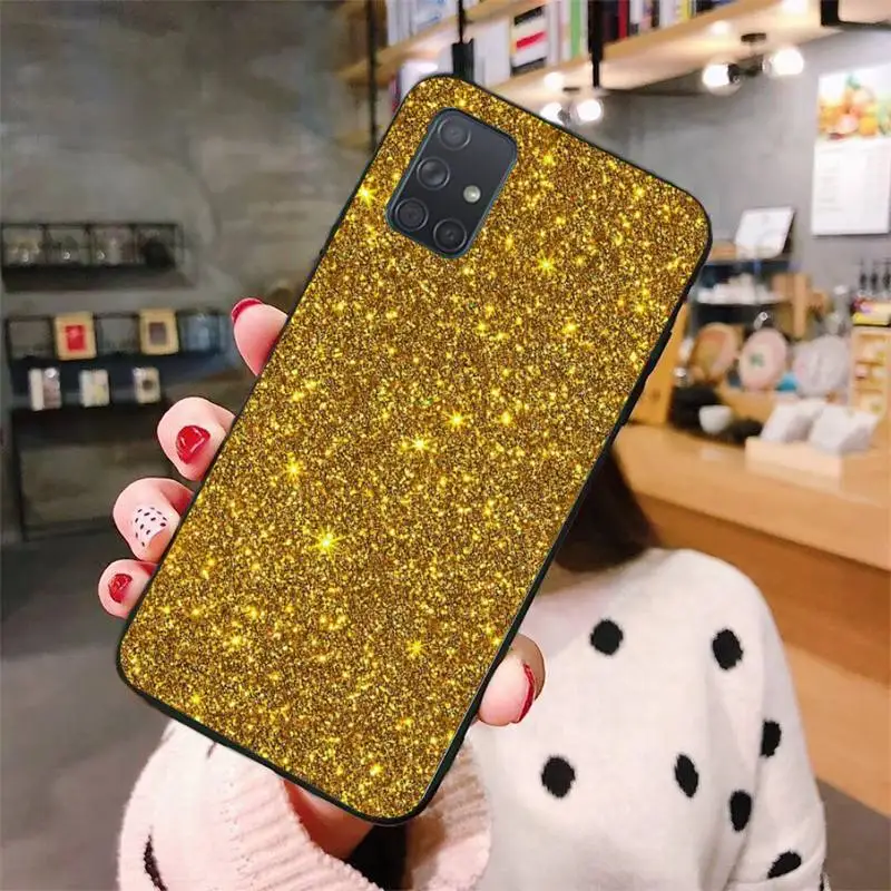 Yellow Gold Phone Case For Samsung Galaxy S6 S7 Edge Plus S8 S9 S20Plus S20ULTRA S10lite 2020 S10 | Мобильные телефоны и