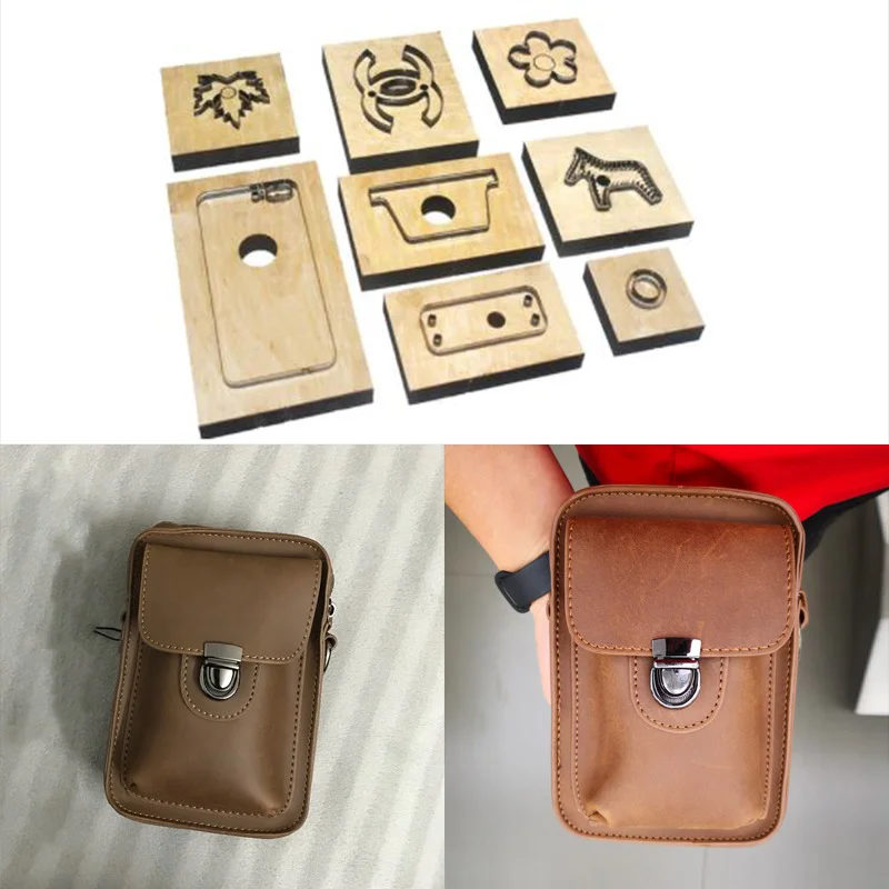 

Japanese steel knife mold hand leather Fanny pack mobile phone bag knife mold hand leather tool knife mold