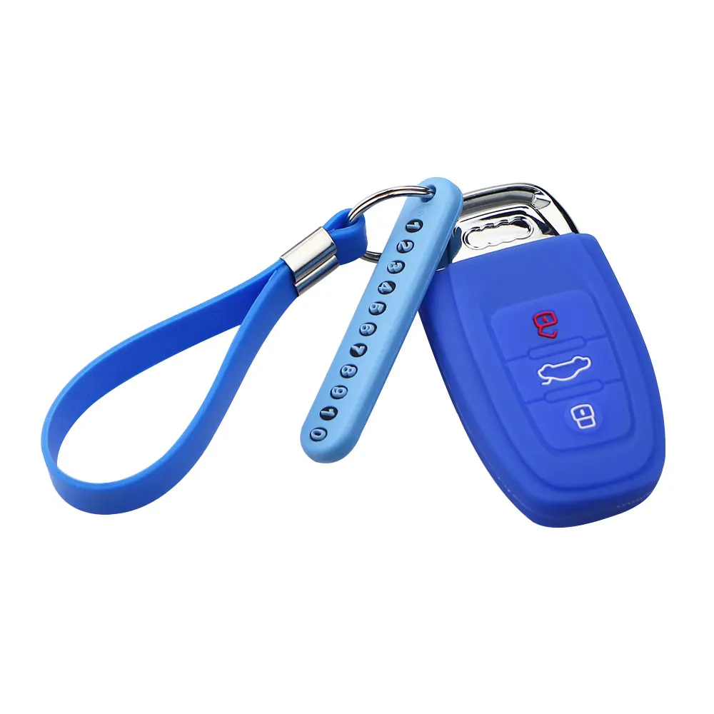 Силиконовый чехол для автомобильного ключа автомобильная карта с номером