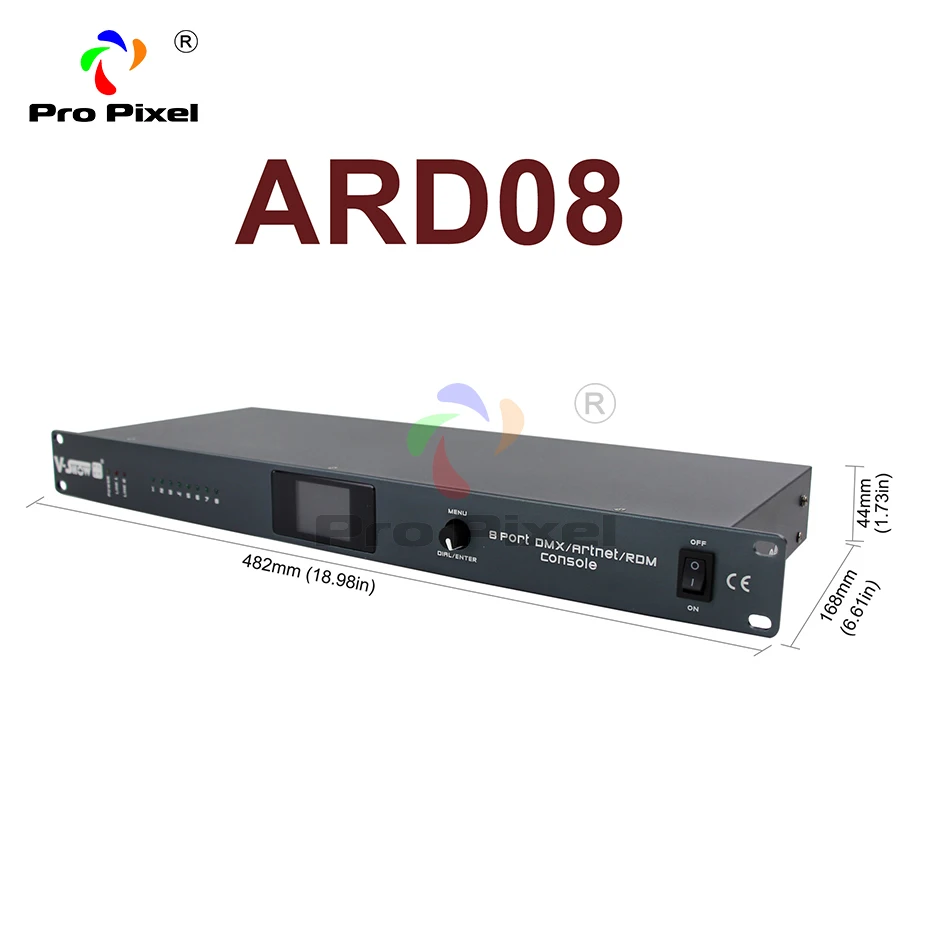 V-Show 2021 Новое обновление 8 портов DMX Artnet RDM консоль выход 8x512 4096 каналов 3PIN или 5PIN