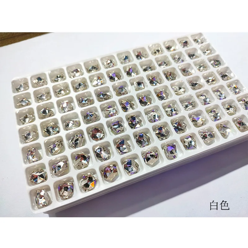 6*8 мм (50 шт.) AB Ice Iridescence acrystal Стразы Helo для ногтей драгоценные камни стеклянные