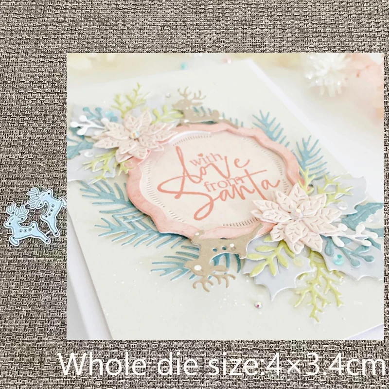 

New Design Craft Metal stencil mold Cutting Die Cute deer decoration scrapbook die cuts Album Paper Card Craft Embossing