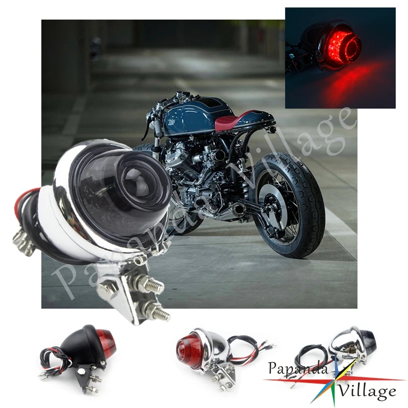 

Мотоциклетный светодиодный задний фонарь 12 В для Harley Cafe Racer XS Retro Scrambler, мотоциклетный задний стоп-сигнал для стоп-сигнала