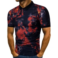 new style mens flame t shirt summer fashion short sleeved turn down collar simple shirt trendy mens t shirt