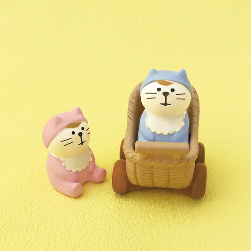 Миниатюрные кавайные фигурки кошек Бабай изделия из смолы прекрасный жених