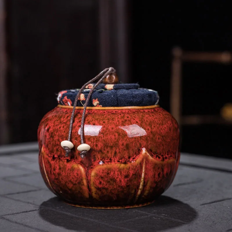 Керамическая герметичная емкость для хранения чая чайная Кадка сменная