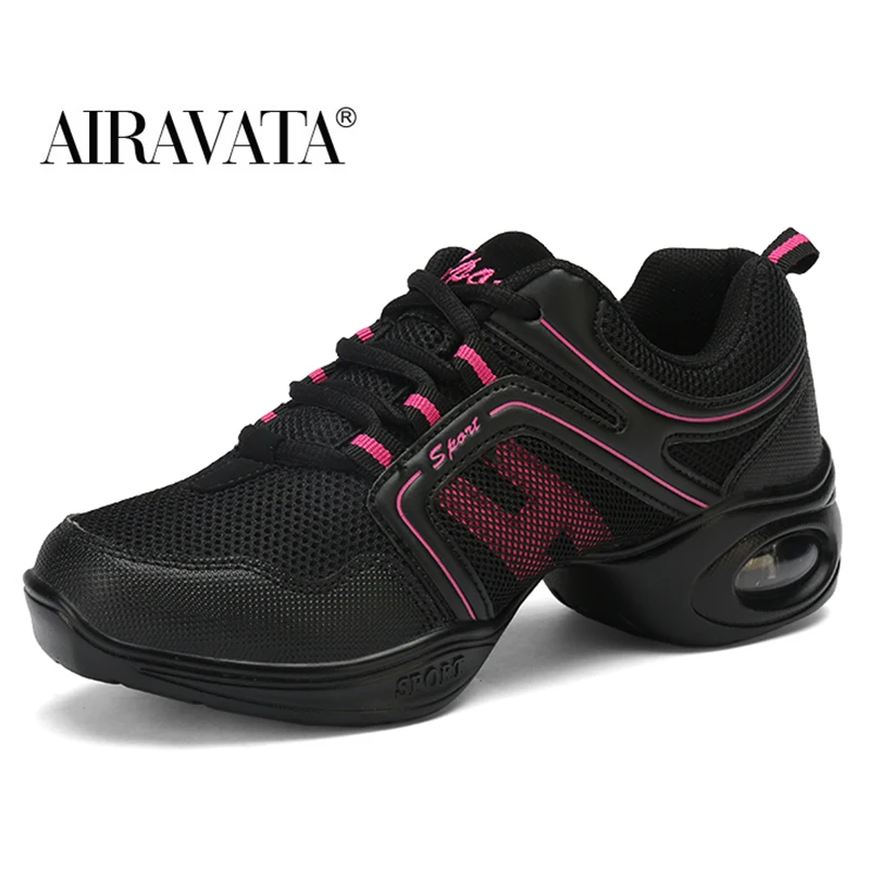 

Airavata Women's Summer Sneakers Dance Shoes Sports Mesh Lace Up Jazz Ladies Girl's Modern Jazz Dancing Shoes for Female Hip Hop