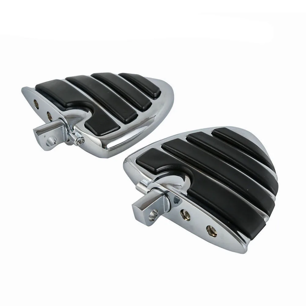Male Mount Motorcycle Rubber Footrest Footpegs Floorboard For Harley Iron XL 883 1200 Street 750 500 Touring Custom Dyna Softail