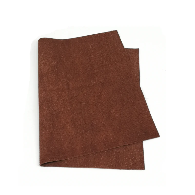 Red Brown 300X200X0,5 мм цветная натуральная свиная спилок подкладка замшевый кожаный материал скрыть кожу для кожевенного ремесла Швейные аксессуары - Цвет: Red Brown
