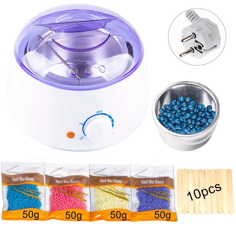

Professional Warmer Wax Heater with 100g Set Waxing Kit Paraffin SPA Hands Feet Epilator Depilatory Hair Removal Tool Wax-melt