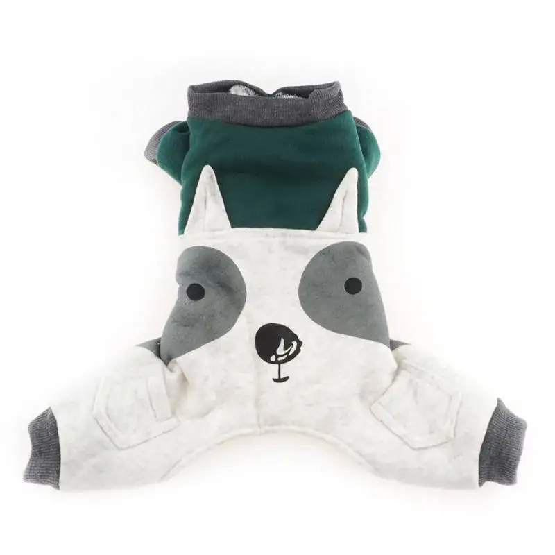 

Autumn And Winter Small And Medium Dogs Pet Clothes Four-Legged Models Thick Cartoon Dog Clothes Cute Puppy Accessories