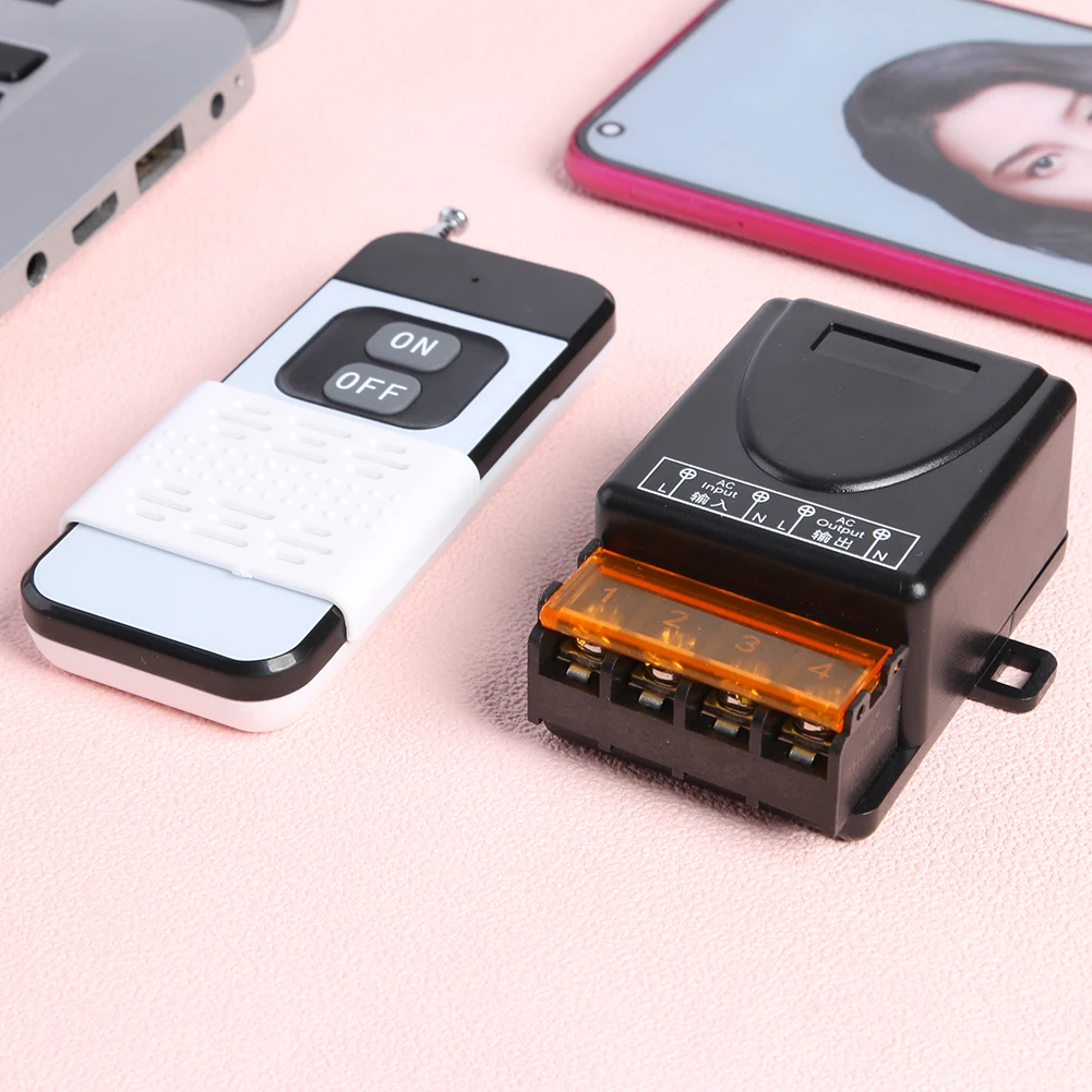 

433MHz 2 Buttons Remote Controller On/Off Wireless Switch Receiver For Electric Appliance Lamp Water Pump Fans Home Appliances