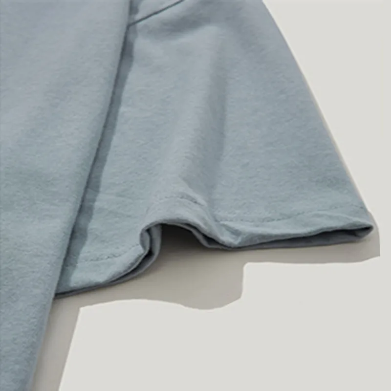 

2021 Spring and Summer New Basic Air-spun Oversize Short-sleeved T-shirt Men