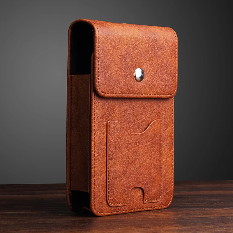 HAISSKY PU кожаный чехол-кошелек для мобильного телефона с зажимом для ремня, поясная сумка, чехол-кобура, Открытый Спортивный Карман для iPhone huawei Xiaomi