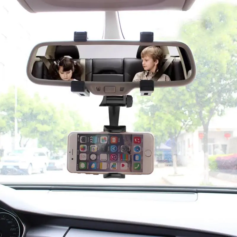 

Автомобильный держатель для телефона с креплением на зеркало заднего вида 360 градусов Универсальный для IPhone мобильный телефон GPS