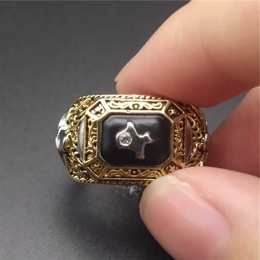 316L Нержавеющая сталь Техас Карта кольца в байкерском стиле Вечерние стимпанк