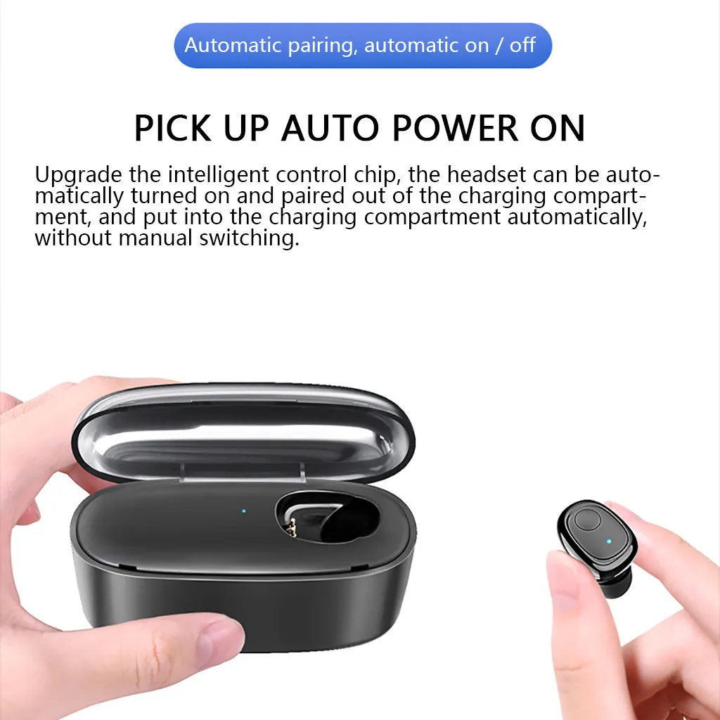 Bluetooth Earphone Wireless 5.0 Waterproof Earbuds Touch-Headset Sports Headset For Phone | Электроника