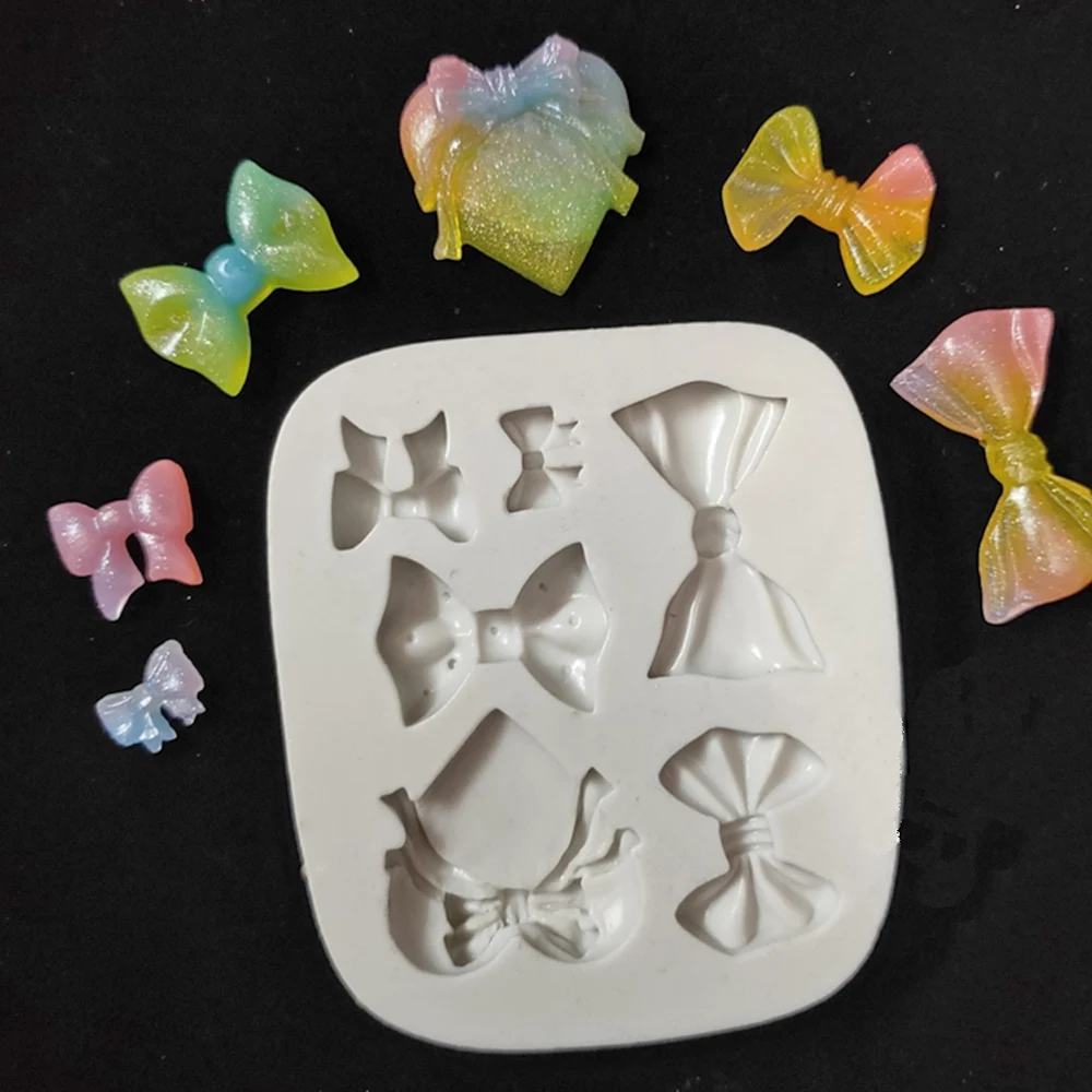

Bowknot Mould Small Cake Decoration Accessories Love Fondant Silicone Molds
