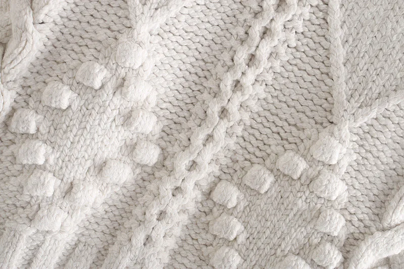 

2021 Spring V-Neck White Cardigan Sweater Elegant Button Long Sleeve Thick Knitted Sweater Lady Casual Loose Chic Top EPUZS