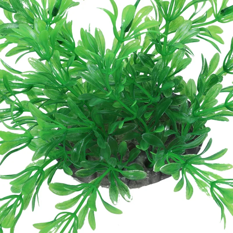 

40cm Plastic Green Leaves Underwater Plants Decoration for Fish Tank Aquarium