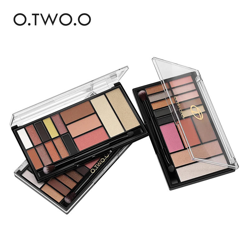 O.TWO.O палитра теней для век матовые тени пигментов блеск макияж палитры телесные