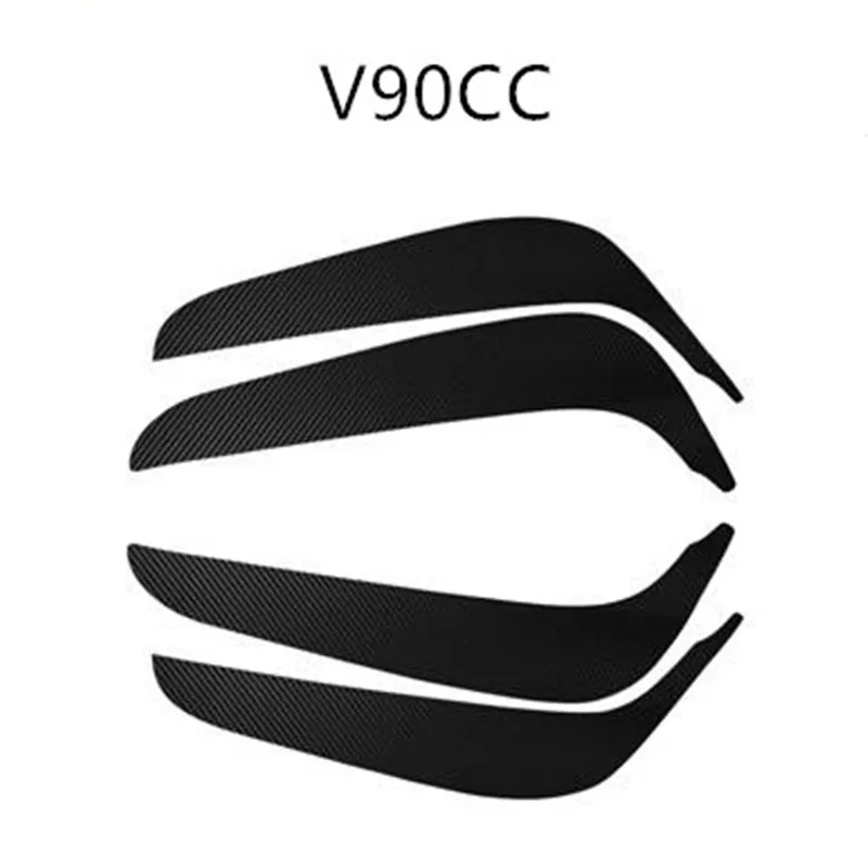 4 шт. защитная пленка из углеродного волокна для двери автомобиля Volvo XC60 S60 V60 V40 XC90