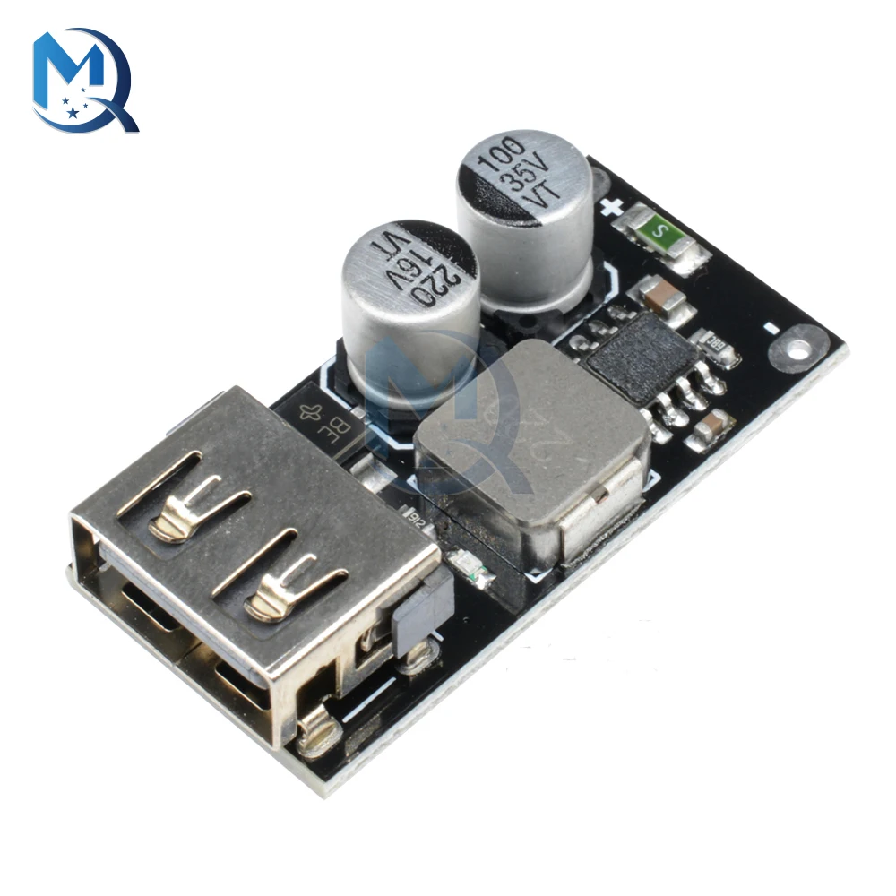 

QC3.0 QC2.0 USB DC-DC Buck Converter Charging Step Down Module 8-30V 9V 12V 24V to Fast Quick Charger Circuit Board 3V 5V 12V