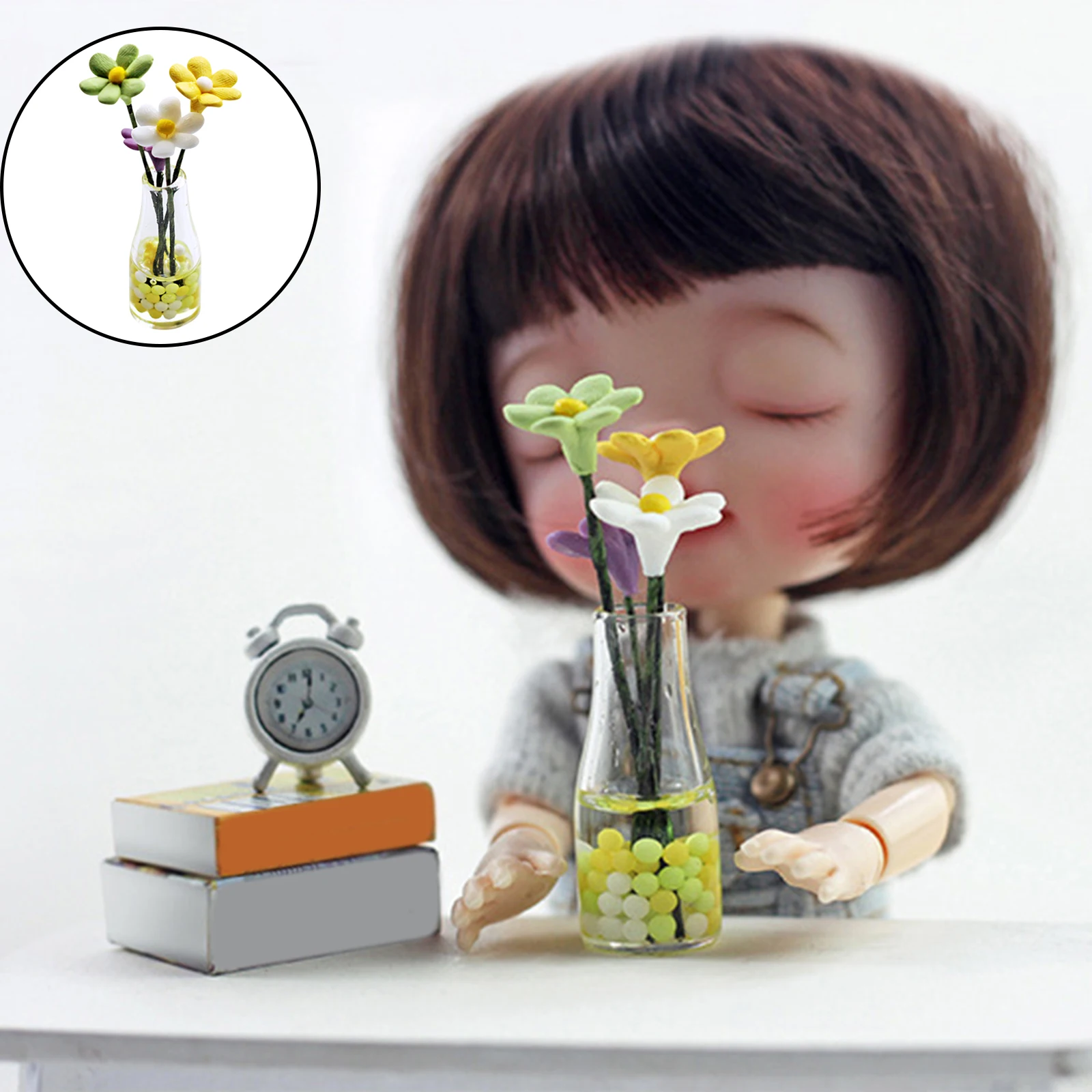 

1:12 Dollhouse Miniature Accessory Flower Bottles Model Vase DIY Miniature Accessories