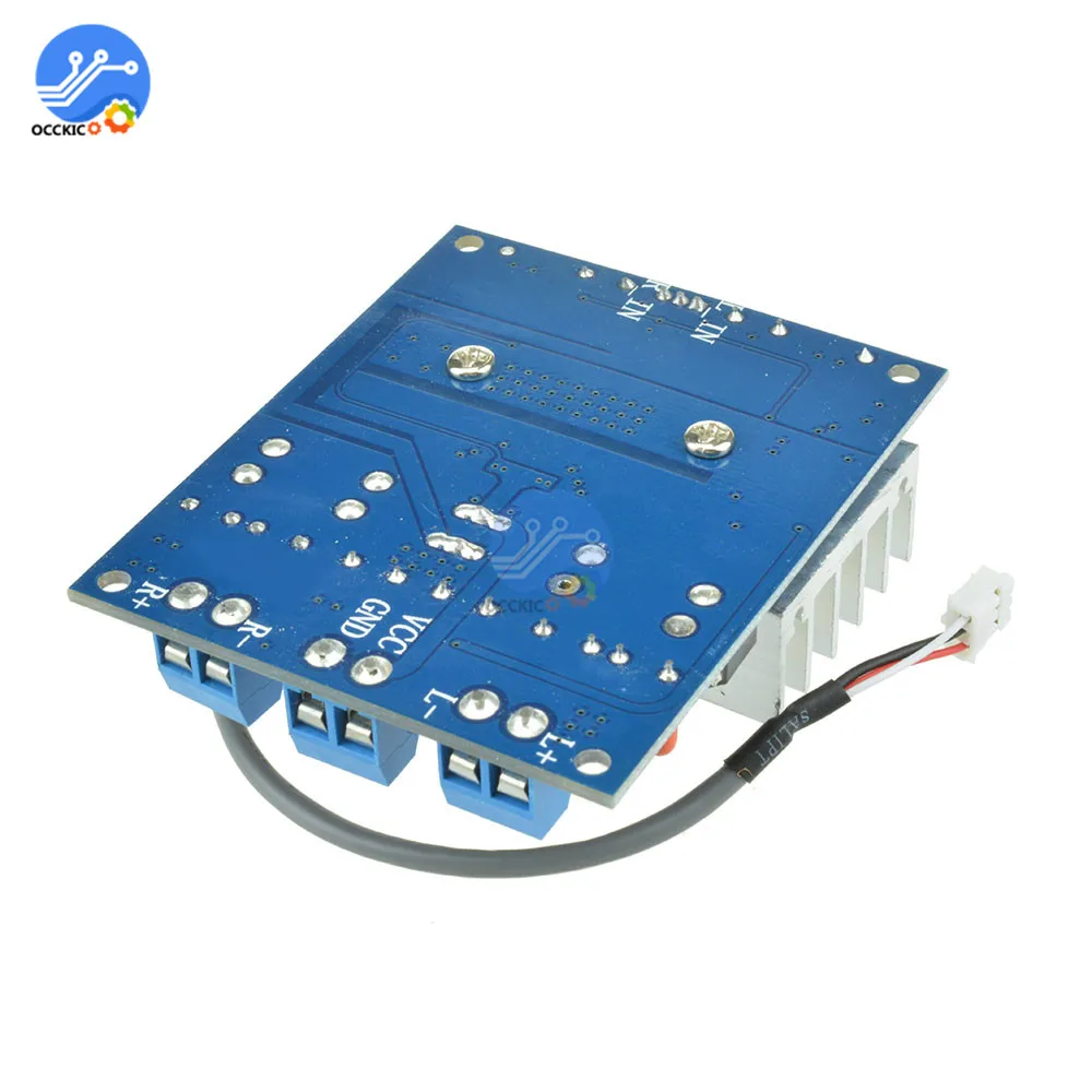 TDA7492 цифровой усилитель доска класса D 2x50 Вт высокомощная аудио звуковая плата громкость динамика управление с радиатором