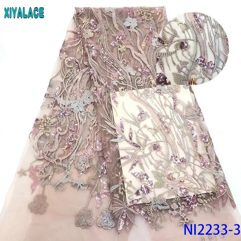 Кружево в африканском стиле 2019 высокого качества расшитый французский фатин