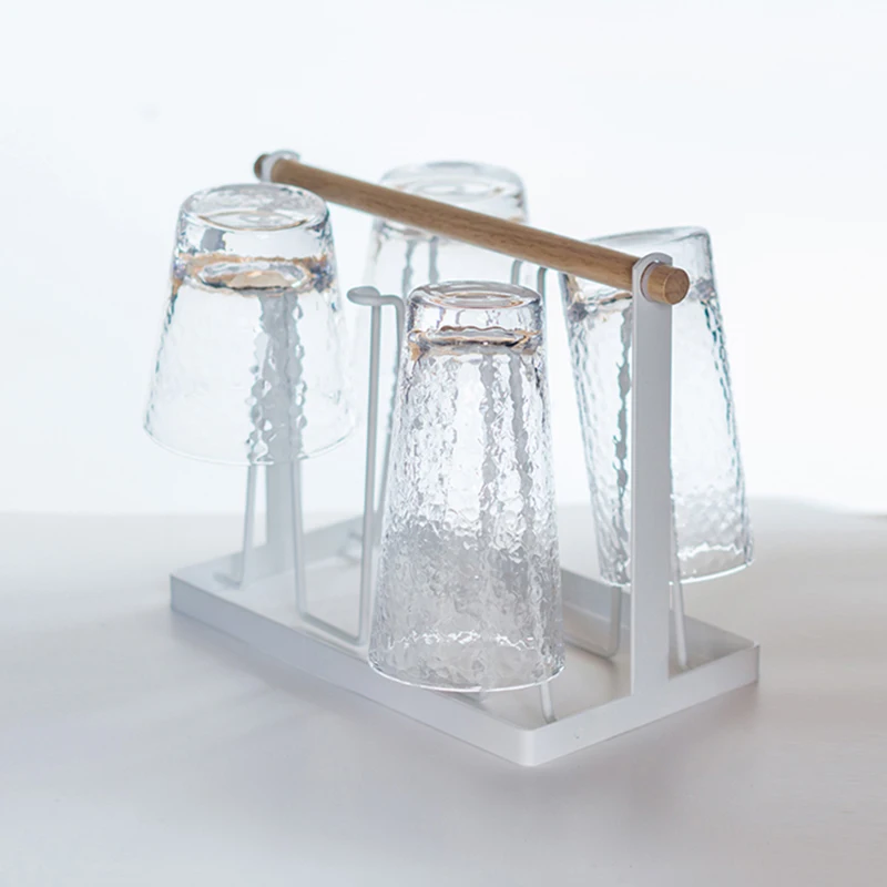 

Cup Drying Rack Drinking Glass and Sports Bottle Drainer Stand and Mug Tree for Kitchen Countertop K888