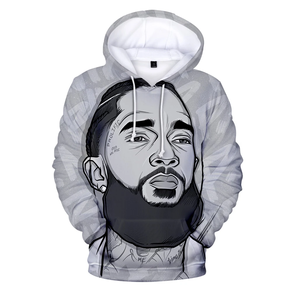 

Fashion Nipsey Hussle 3d Print Hoodies Men/Women Sprint/Autumn/Winter Sweatshirt Hip Hop 3D Print Nipsey Hussle Pullovers Hoody
