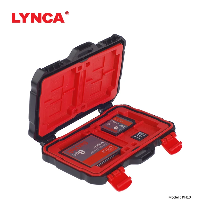 LYNCA Large Waterproof 24 Slots Memory Card Carrying Cases Anti-shock Holder Storage SD SDHC SDXC and Micro TF Cards |