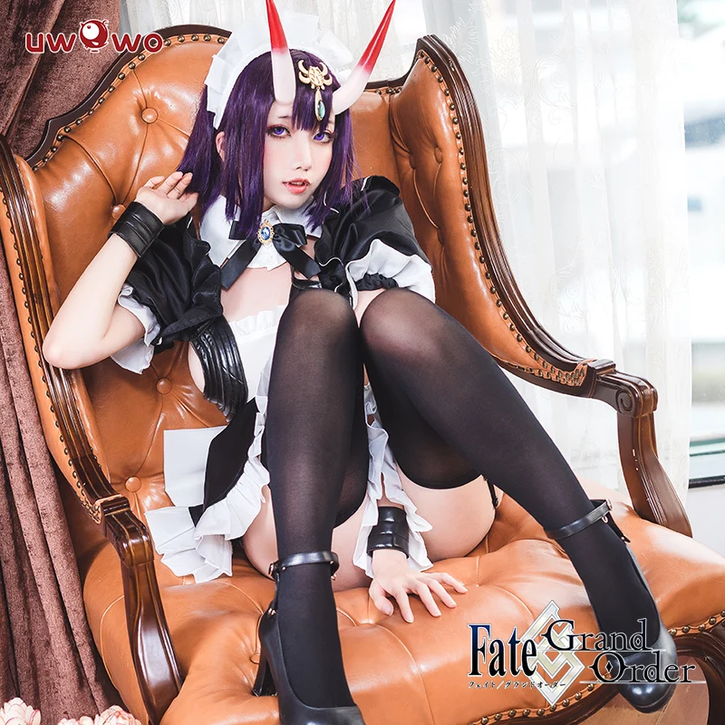 Костюм с принтами из аниме Fate/Гранд орден Shuten douji платье горничной красивая форма