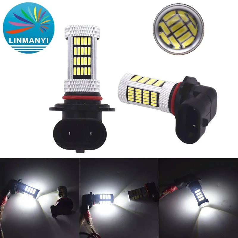 2 шт. 9005 HB3 9145 H10 100W светодиодный проектор противотуманная фара дальнего света