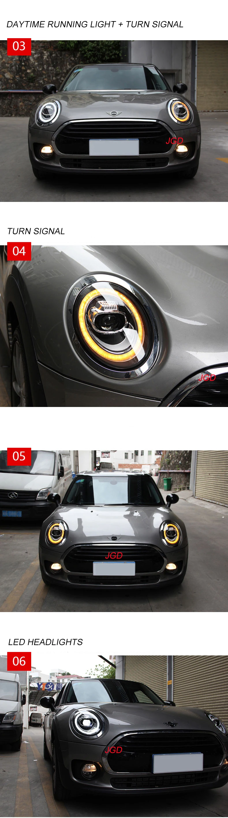 Автомобильный Стильный чехол для Mini F56 2013- cooper головной светильник s для F56 все светодиодный головной фонарь Angel eye светодиодный DRL передний светильник Bi-светодиодный объектив