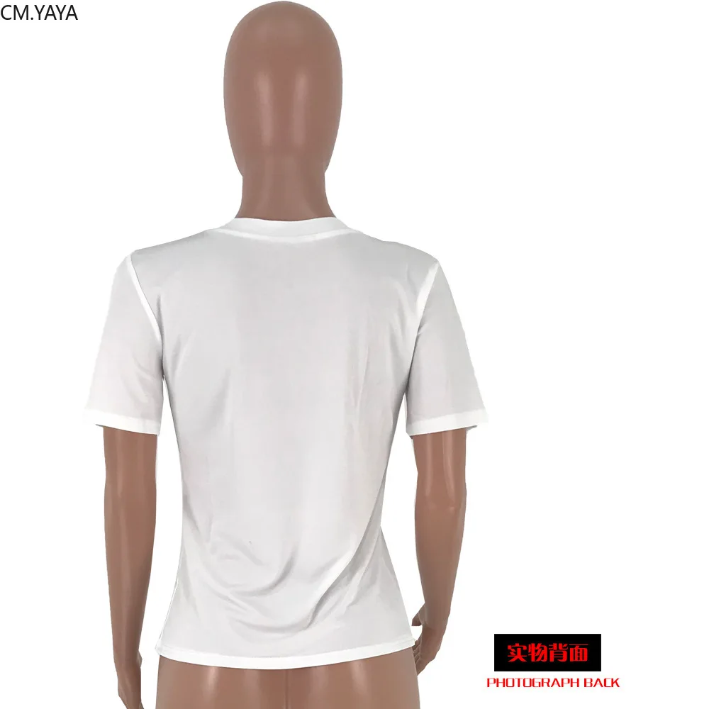 2019 Новая женская летняя красочная буква с коротким рукавом и круглым вырезом