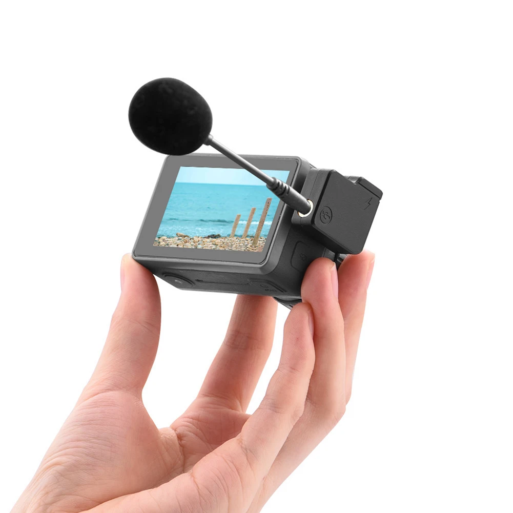 Audio Practical Mic Adapter ABS Portable Accessories Dual 3.5mm Connector Charging Data Transmission For OSMO ACTION | Электроника