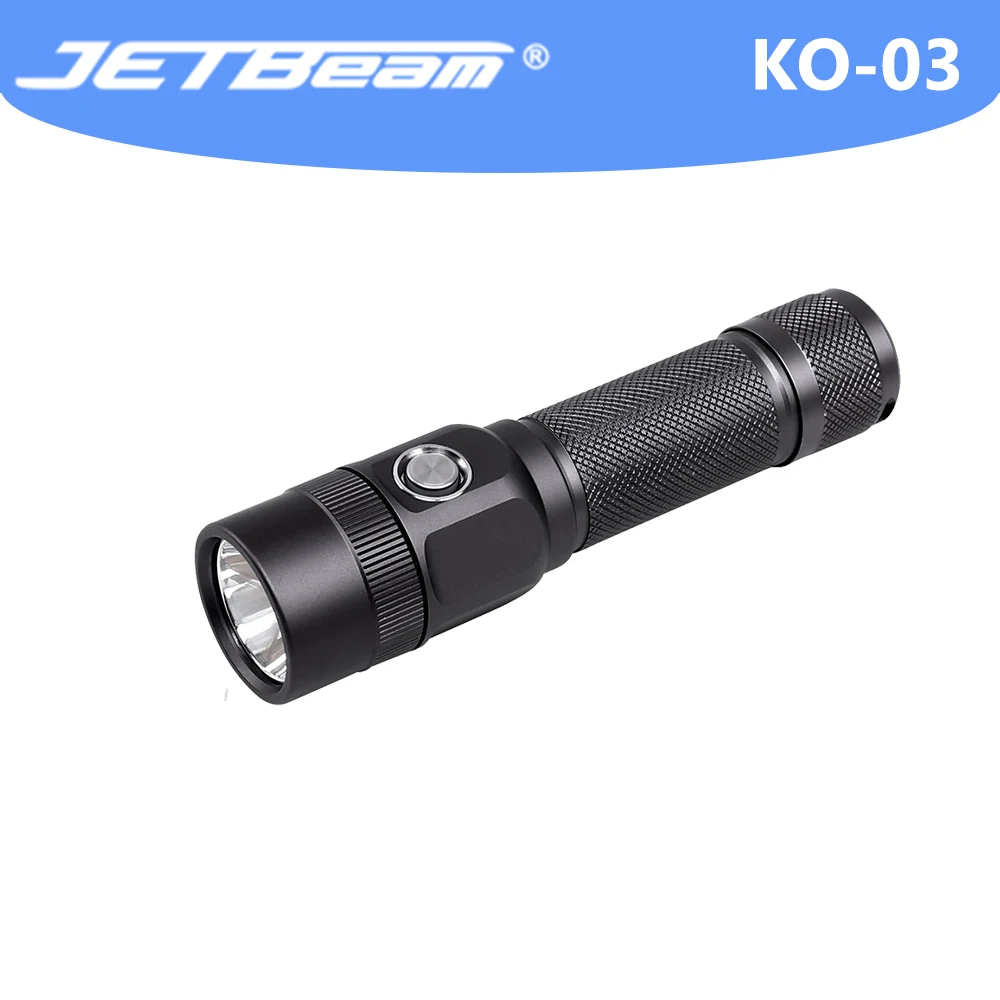Verkauf JETBeam KO-03 EDC JETBeam High Power Led Taschenlampe 2400LM Taschenlampe Wiederaufladbare Led 21700 Selbst-verteidigung Magnet Taschenlampe