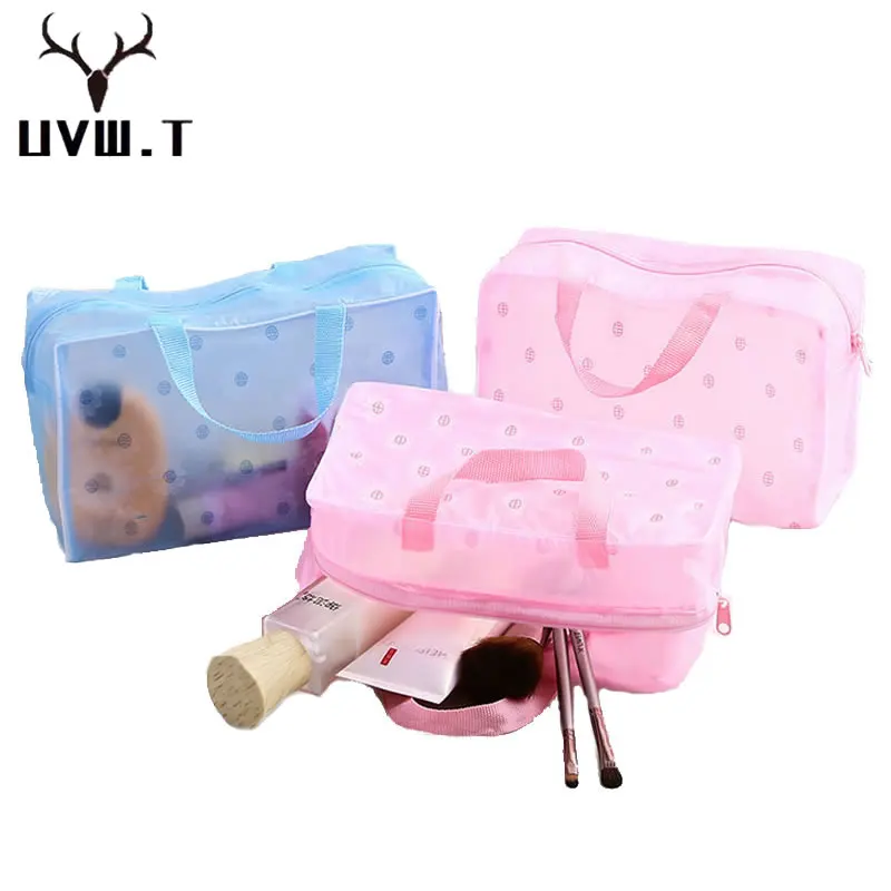 Женская дорожная прозрачная косметичка на молнии чехол для макияжа сумки сумка