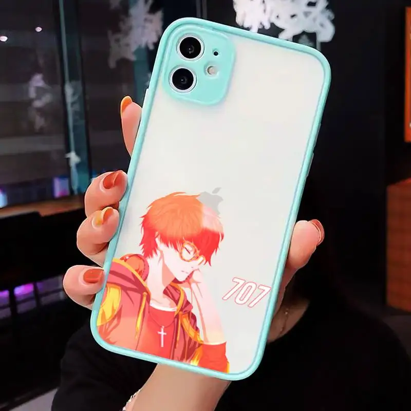 

707 Mystic Messenger Japan anime Phone Cases matte transparent For iphone 7 8 11 12 plus mini x xs xr pro max cover