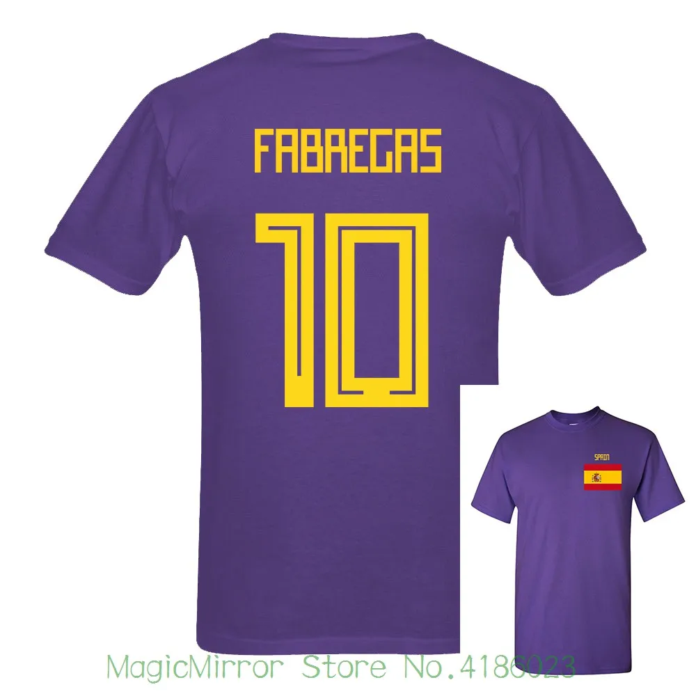 Fabregas Number 10 Спортивная футболка из Джерси летняя для мужчин фанатов футболистов