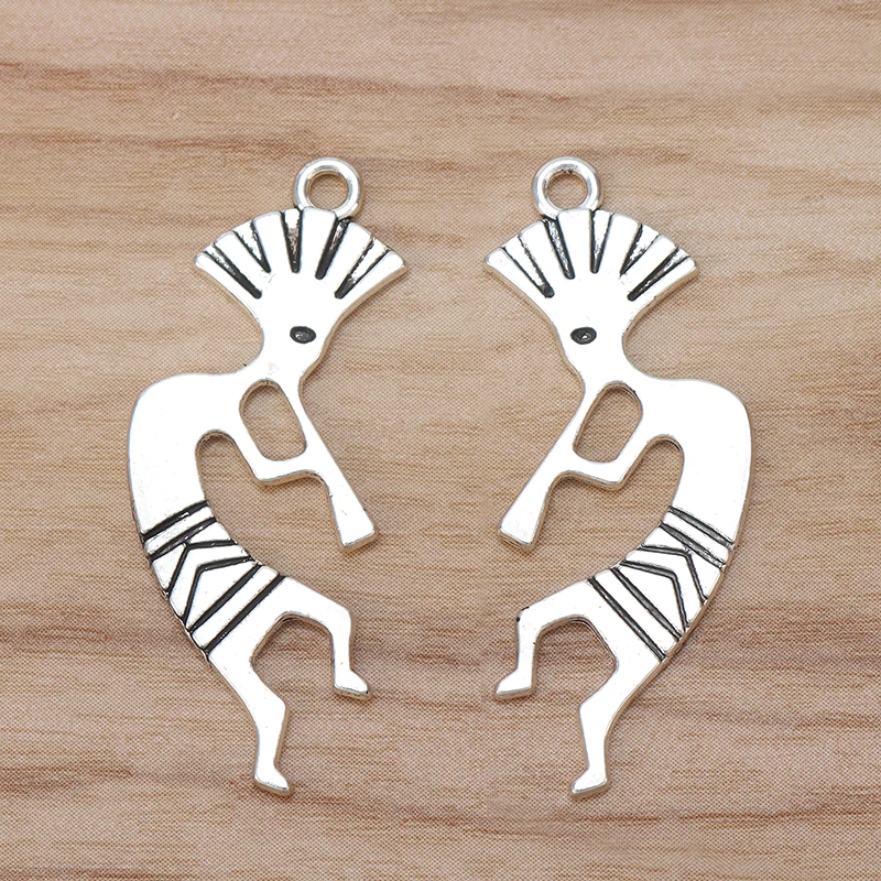 Подвески для ожерелья и ювелирных изделий, серебристого цвета, 40x15 мм, 20 шт.