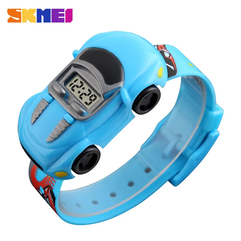 

SKMEI Kids Toys Cartoon Car Children Watch Fashion Electronic Watches For Boy Child Creative Design Watch Gift Montre Enfants