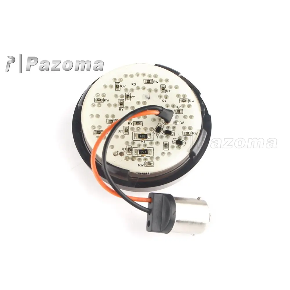 

Motorcycles Amber / Red LED Turn Signal Light for Harley Sportster 2014-2017 1156 Socket Turn Signal