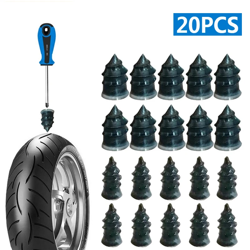 

10/20 шт., резиновые гвозди для ремонта бескамерных шин автомобиля и мотоцикла