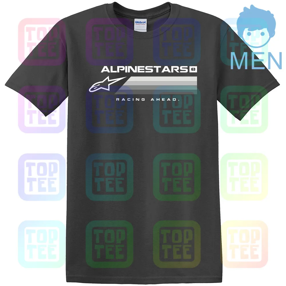 MEN-DARK GRAY Alpine Star футболка с коротким рукавом для взрослых, черная, все размеры - Цвет: MEN-DARK GRAY
