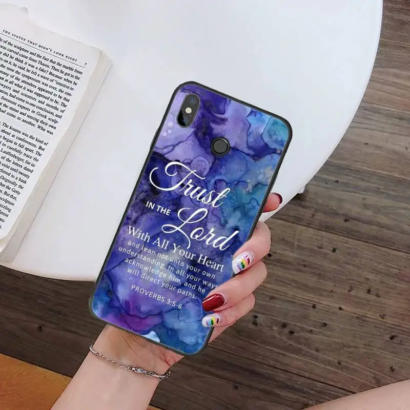 

Bible verse Jesus Christian Phone Case For Xiaomi Redmi 7 9t 9se k20 mi8 max3 lite 9 note 8 9s 10 pro Soft Silicone Shell Cover