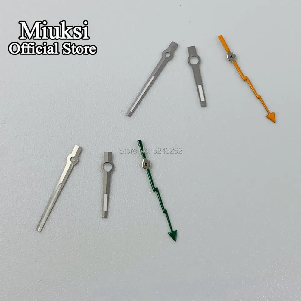 Miuksi оранжево зеленые секундные часы светящиеся руки Miyota 8205 8215 821A Mingzhu DG 2813 3804